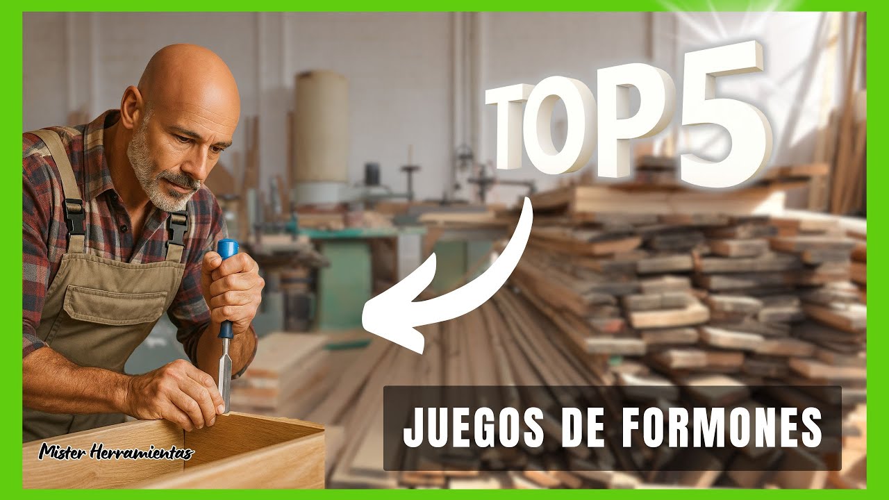 5 JUEGOS DE FORMONES PARA MADERA b&aacute;sicos y econ&oacute;micos, ideales para principiantes