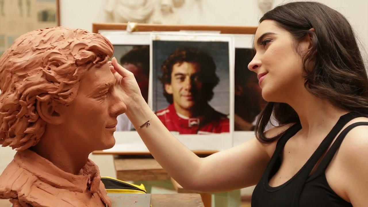 Nosso Senna: Como tudo começou (retrato do piloto de F1 Ayrton Senna pela artista Lalalli Senna)