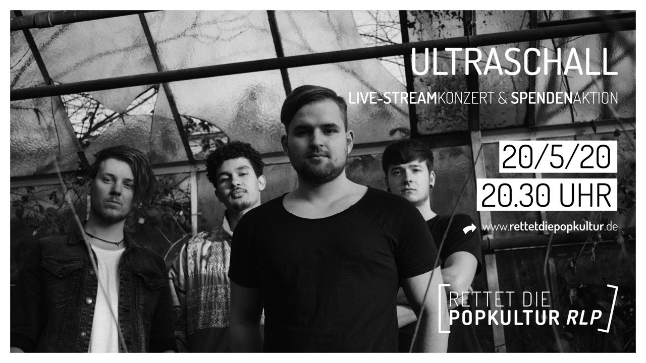 🔴 LIVE: Ultraschall • Rettet die Popkultur RLP • Spendenaktion & Live-Stream Konzert