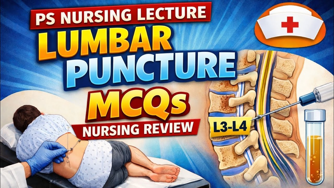 Lumbar Puncture MCQs | Nursing Exam Preparation | PS Nursing Lecture