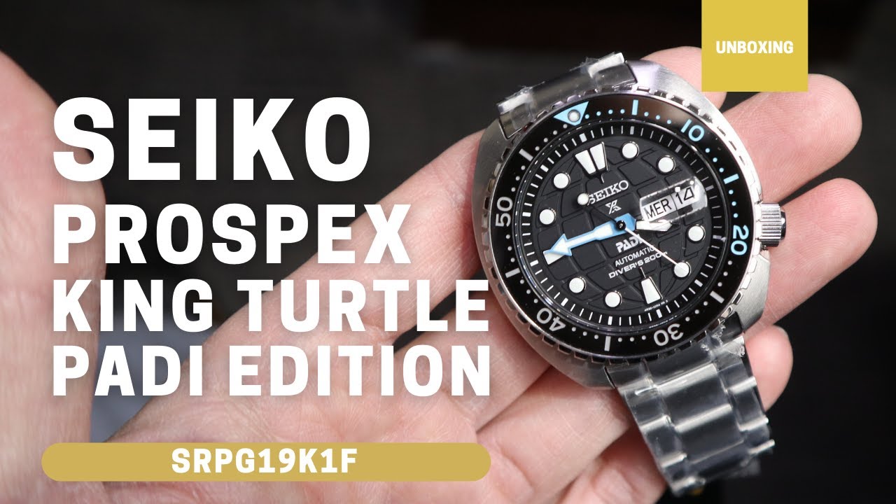 UNBOXING SEIKO PROSPEX KING TURTLE PADI EDITION SRPG19K1