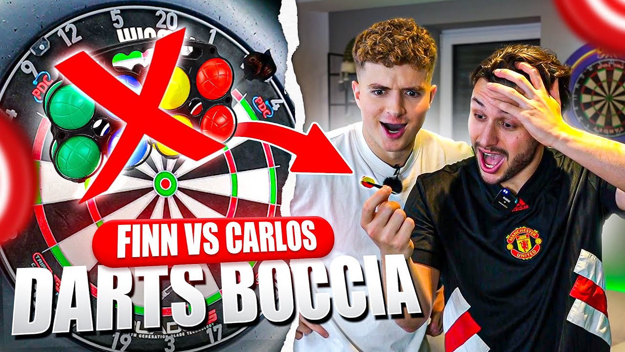 DARTS BOCCIA GEGEN CARLOS! 🏖️😂 SPANNENDES DARTS MINIGAME FÜR ZUHAUSE! 🎯🔥