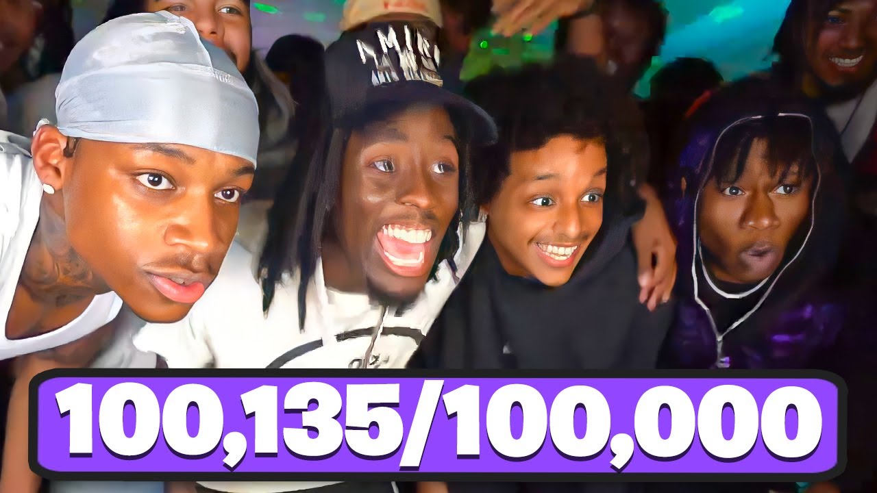 Kai Cenat Hits 100,000 Subscribers On Twitch!