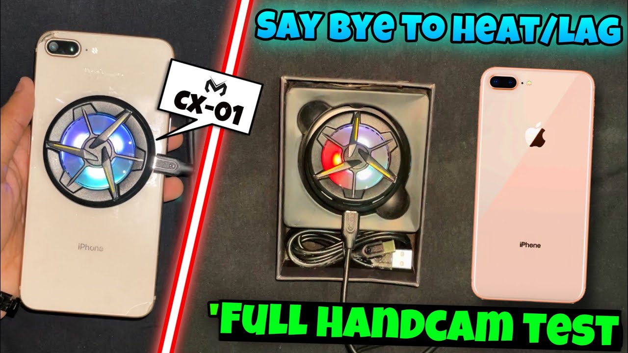 Unboxing Best Cooling Fan “Memo CX-01” Full Handcam Review On iPhone 8 Plus | PUBG MOBILE