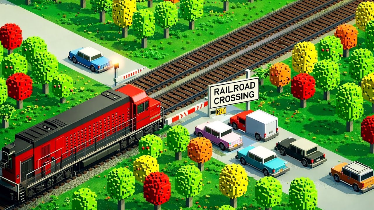Railroad Crossing 🚦 Safe Crossing Under Heavy Pressure | Gameplay #151