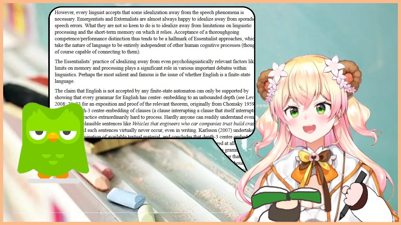 Nene gives Duolingo an English Lesson it won’t soon forget [hololive/engsub]