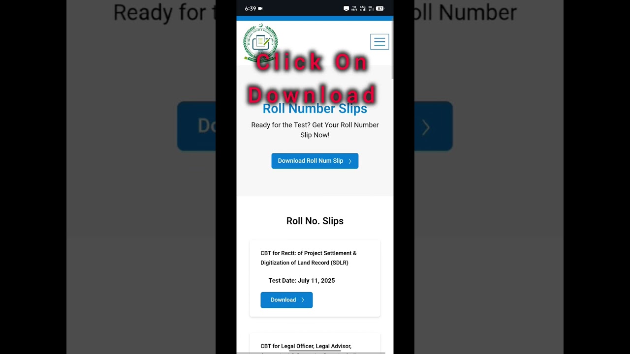 ETEA Roll Number Slip Download Guide | PST Test 2025 Roll No Slip Kaise Check Karein? #etea2025