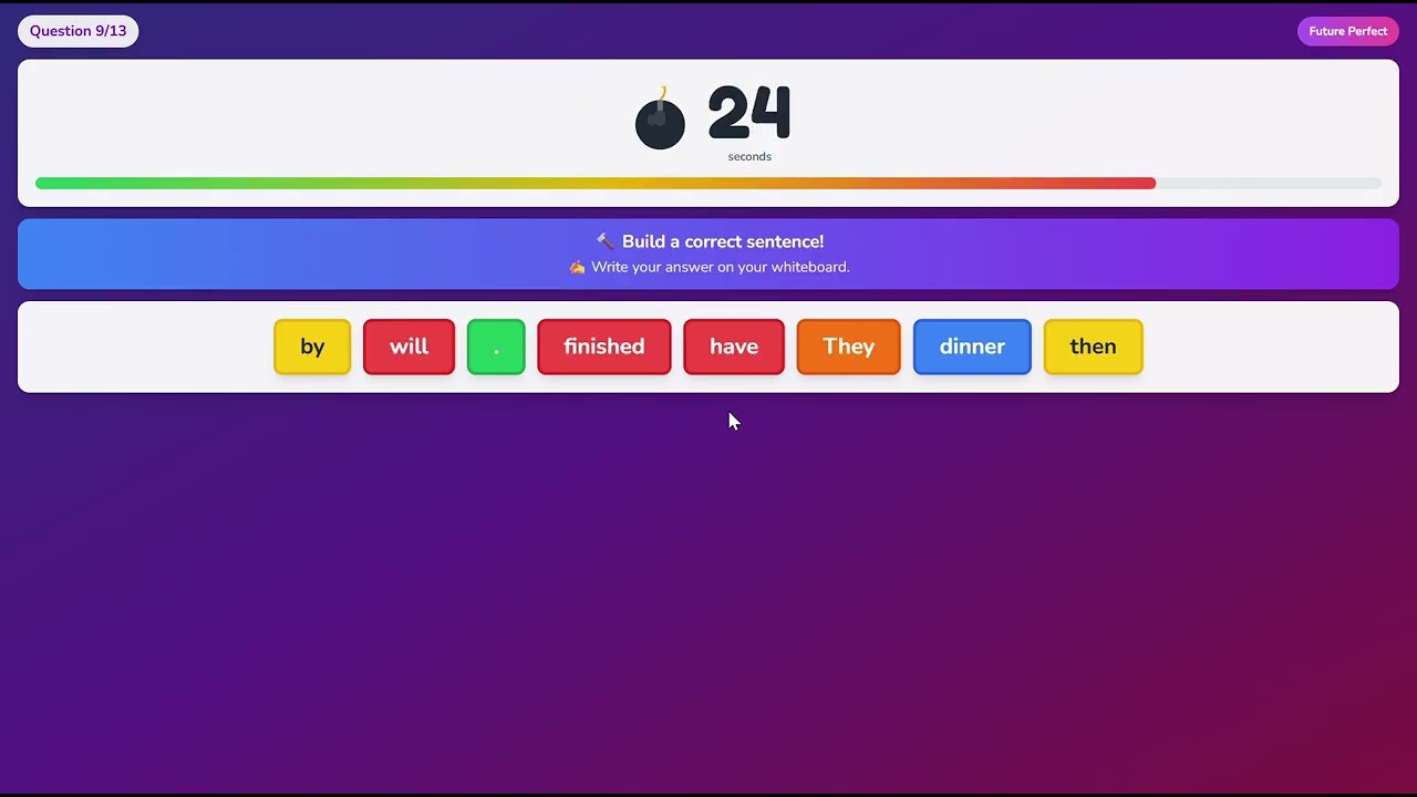 tenses of verbs games