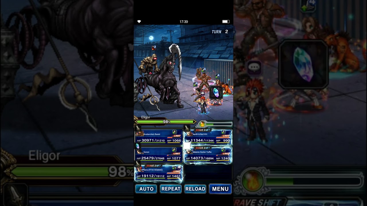 FFBE - Avalanche Tifa Crowns using Yuffie. All mission clear