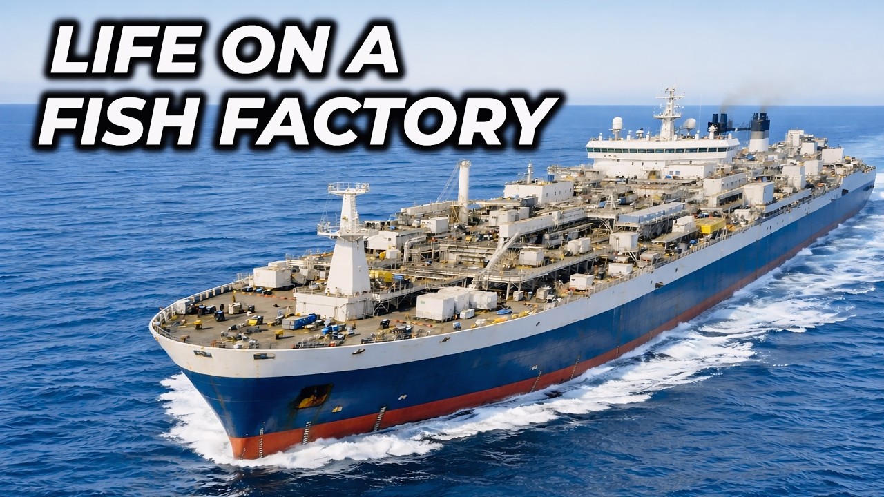 Life Inside The World's LARGEST Fish Factory Ship