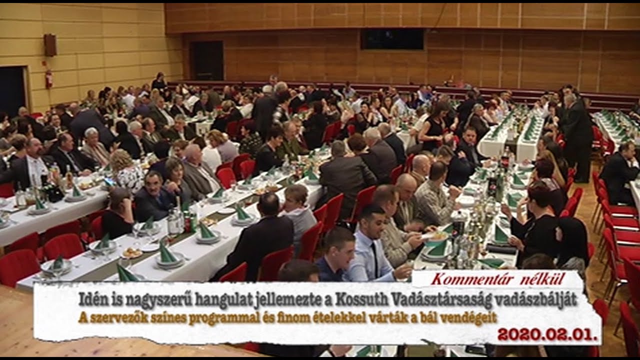 Hajdúnánási Televízió: Nagyszerű hangulat jellemezte a Kossuth Vadásztársaság bálját 2020.02.01.