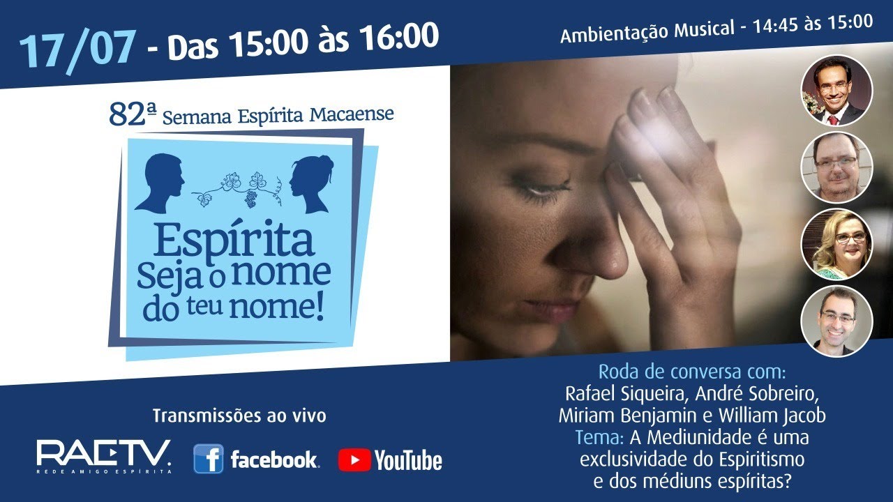 A Mediunidade é uma exclusividade do Espiritismo e dos Médiuns Espíritas? - Rafael, André e William
