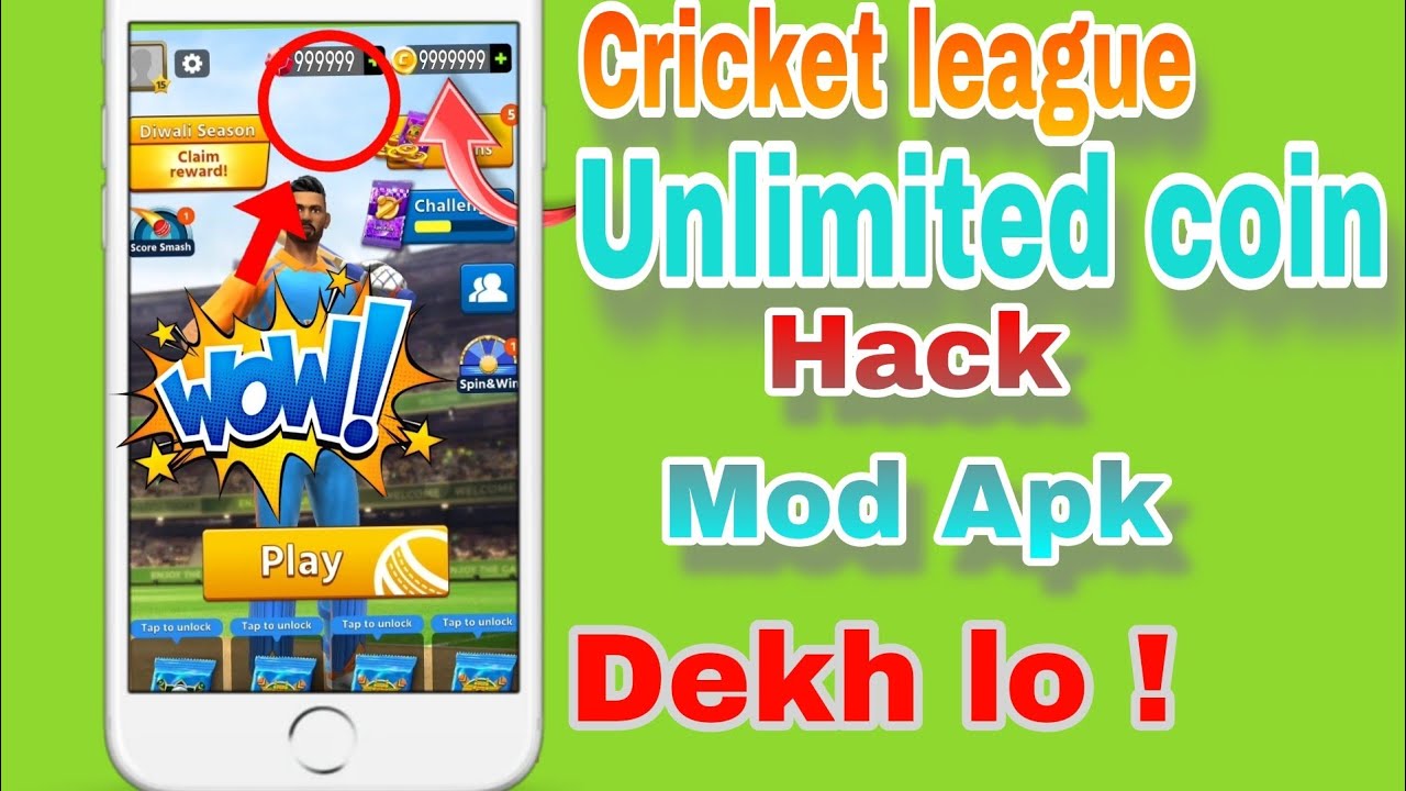 CRICKET LEAGUE ME UNLIMITED COIN AND GEMS KAISE KARE || CRICKET LEAGUE HACK MOD APK 🔗 #neerajgaming