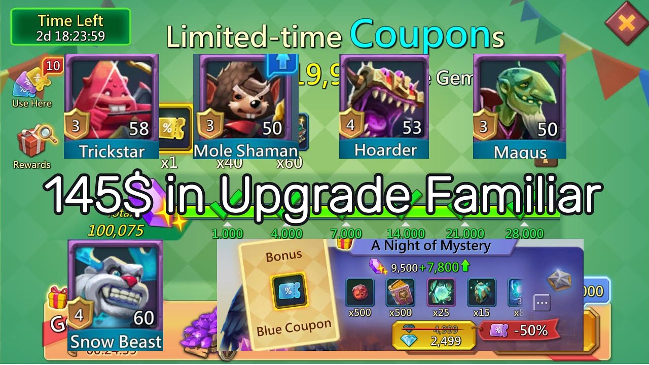 145$ in Rally Trap Familiar,Road to Full Set - Lords Mobile #lordsmobile