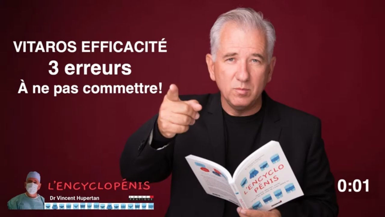 VITAROS EFFICACITE 3 erreurs à NE PAS commettre (dysfonction erectile)
