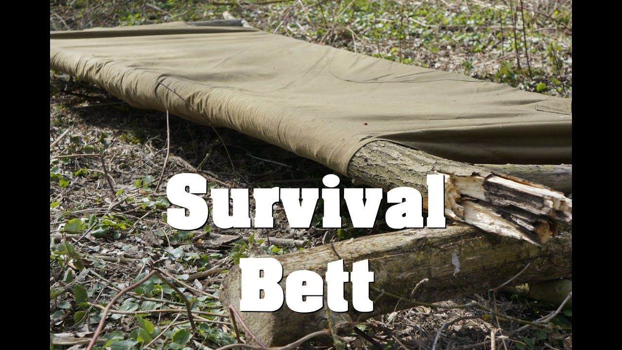 Survival Bett aus Poncho Plash Palatka