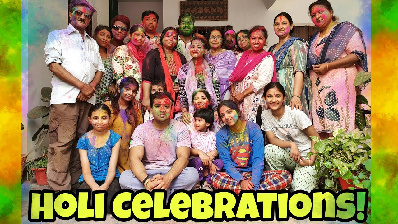 Holi Celebrations! | Holi in Joint Family | Holi Vlog