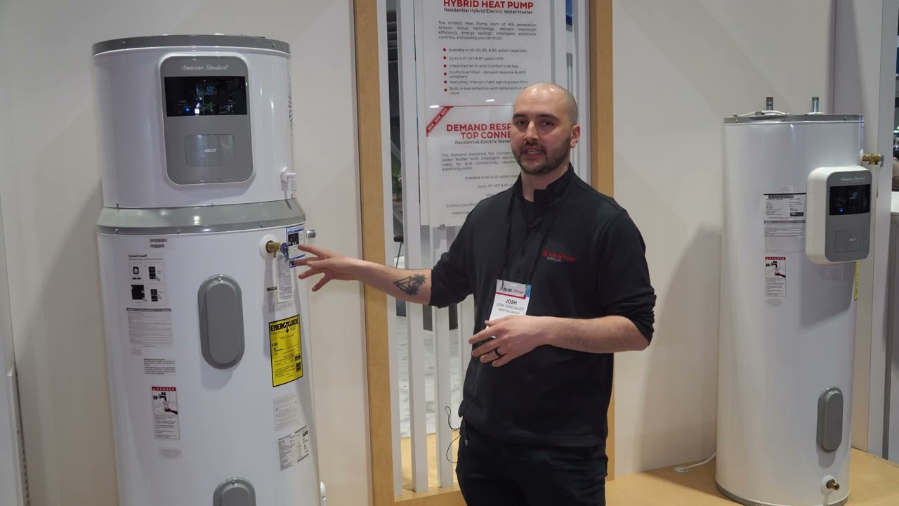 American Standard - Hybrid Heat Pump Water Heater / Demand Response  Top Connect - AHR Expo 2024