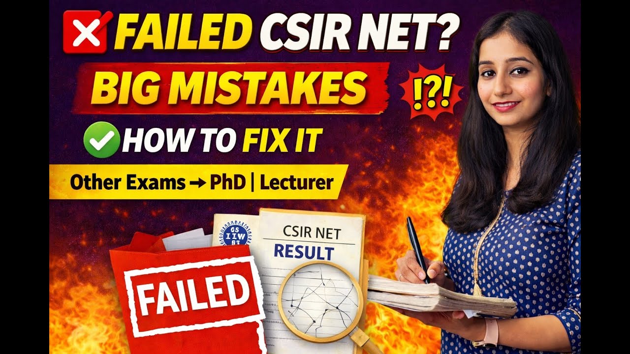 Failed CSIR NET Multiple Times? BIG Mistakes & What to Do NEXT!