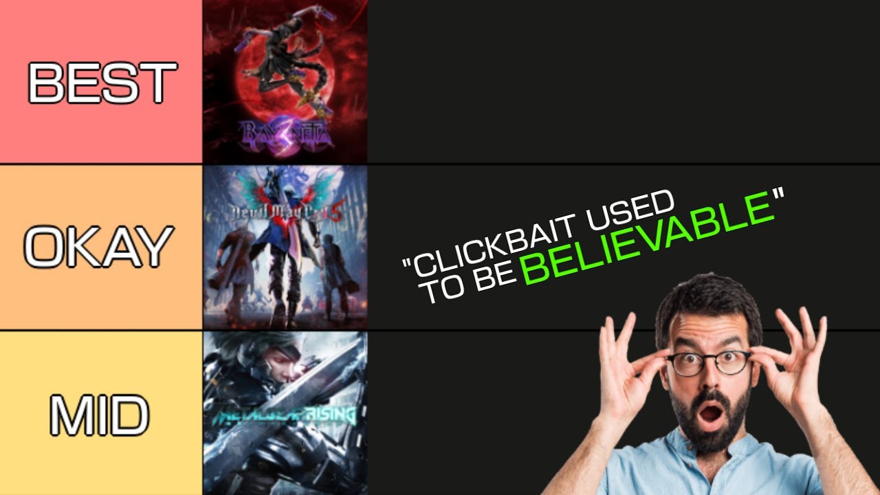 The Ultimate Stylish Action Game Tier List Part 1
