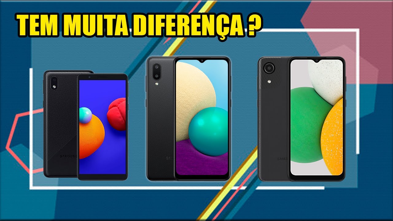 Galaxy A01 Core vs A02 vs A03 Core - Mostrando as Diferenças