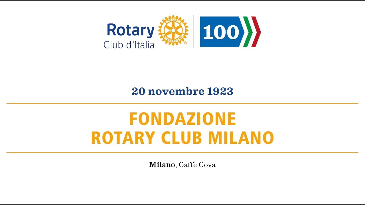 Rotary 100: le fotografie che hanno fatto la storia del Rotary in Italia