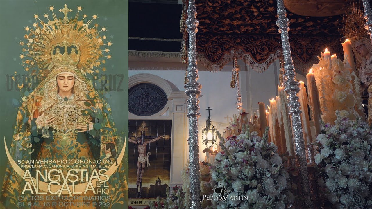 Petalada y saludo de ANGUSTIAS CORONADA en su casa Hermandad | Alcalá del Río