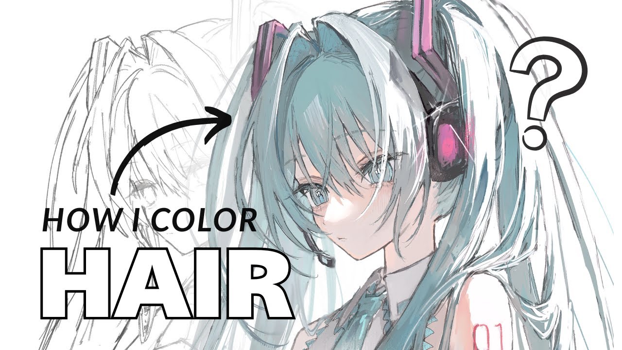 透明感のある髪の塗り方【厚塗り】｜CLIP STUDIO PAINT