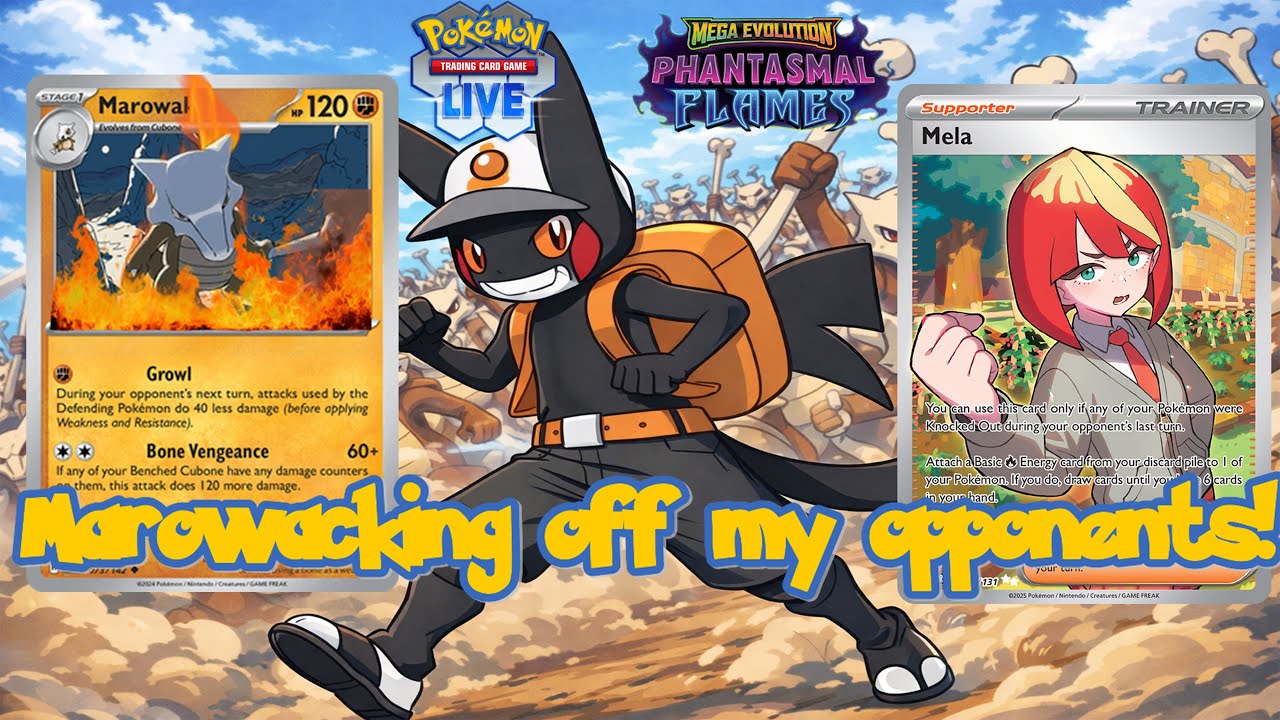 This deck is the reason I love the pokemon tcg! Bone Vengeance Marowak! Phantasmal Flames Format!