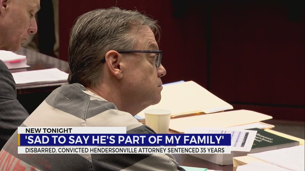 Disbarred, convicted Hendersonville attorney sentenced 35 years