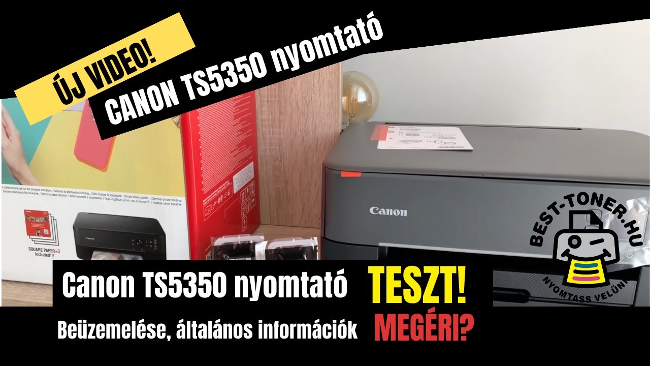 Canon Pixma TS5350 nyomtat&oacute; be&uuml;zemel&eacute;se #nyomtat&oacute; #toner #kell&eacute;kanyag #patron #besttoner
