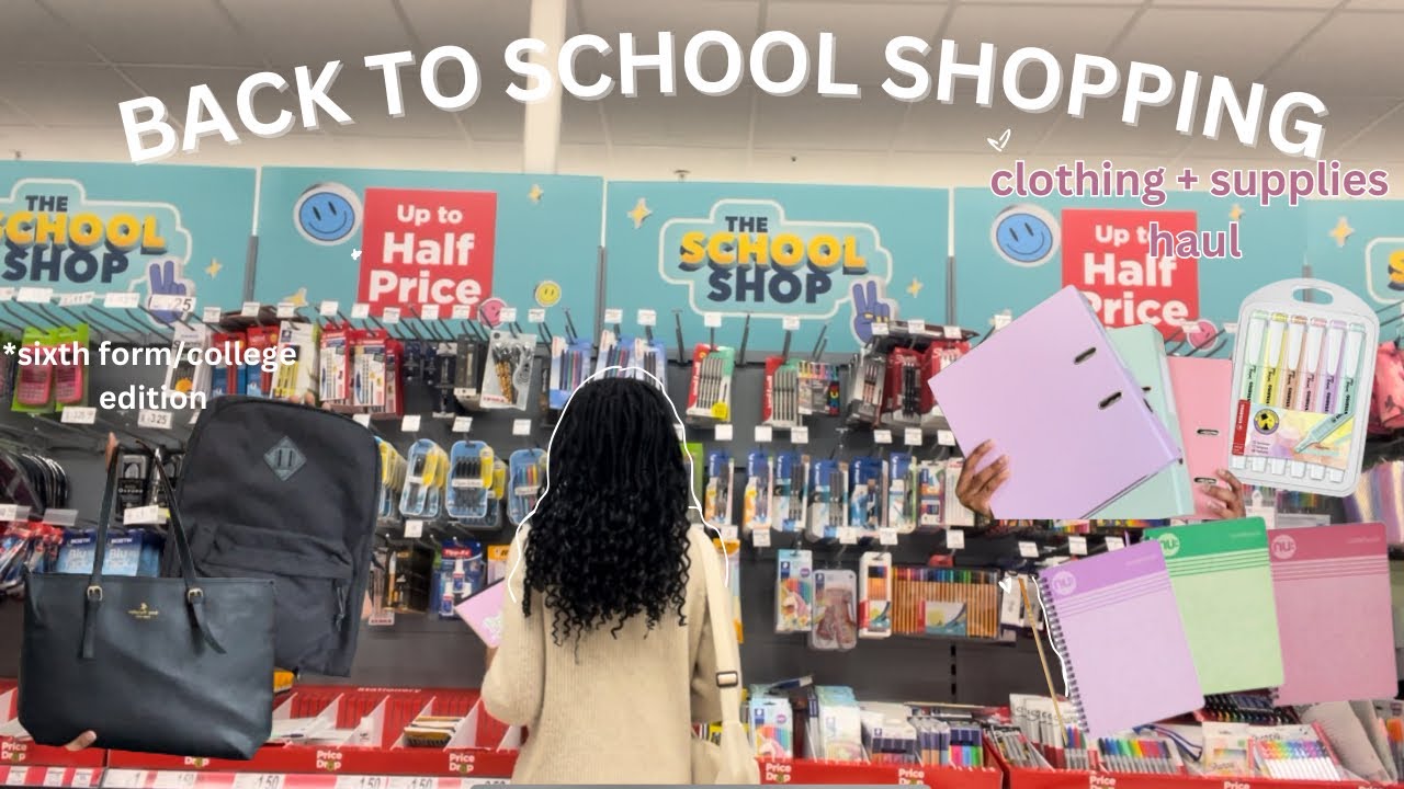 BACK TO SCHOOL HAUL 2024 || sixth form/ college edition + try on