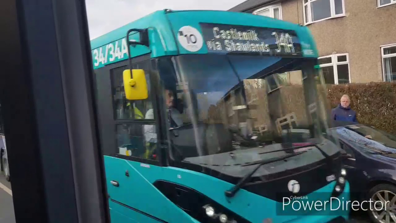 First Glasgow Enviro 200 MMC 67028 SK68LYX on the 34 from Castlemilk to Govan