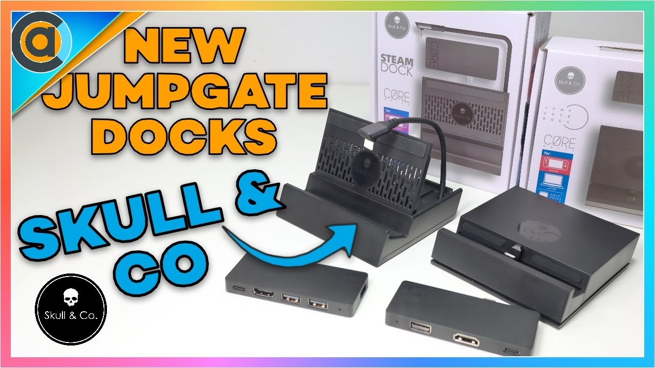 Skull & Co SteamDock + Nintendo Switch Steam Deck Jumpgate Dock with Core Drive Pro