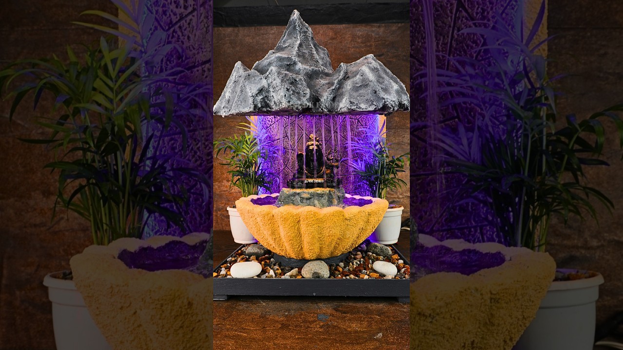 Handmade Shiva Water Fountain | Tabletop Fountain DIY⛲| #shorts