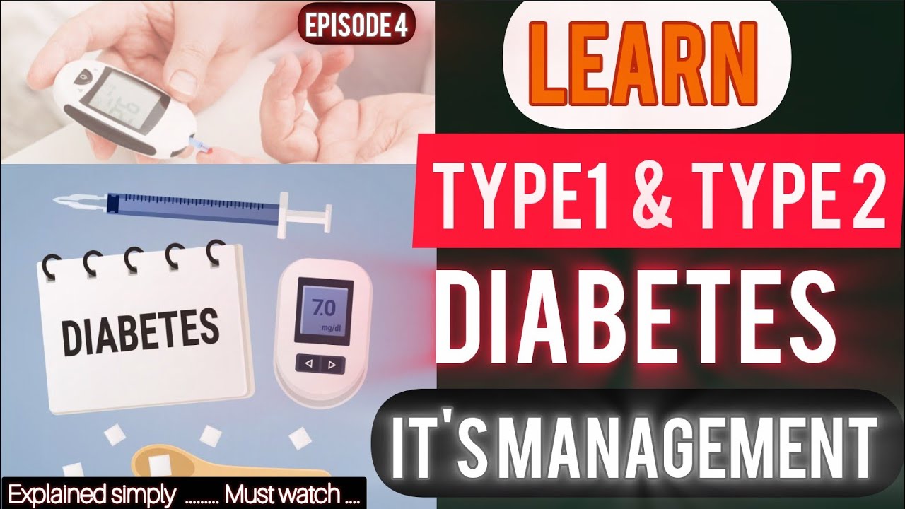 Type 1 & Type 2 Diabetes Simplified | explanation ।  Episode 4 | For Pharma & Paramedical Students