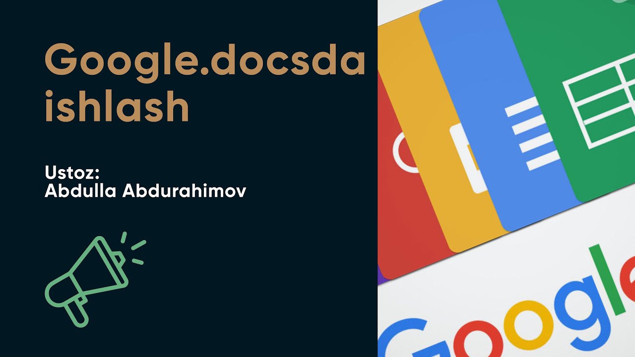 Google.docsda ishlash