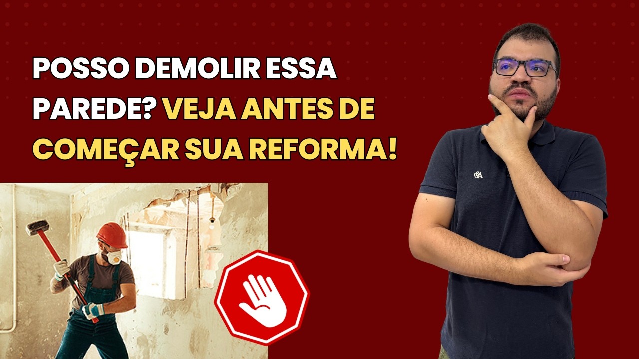 Será que posso DEMOLIR essa parede? Risco estrutural ou reforma simples?