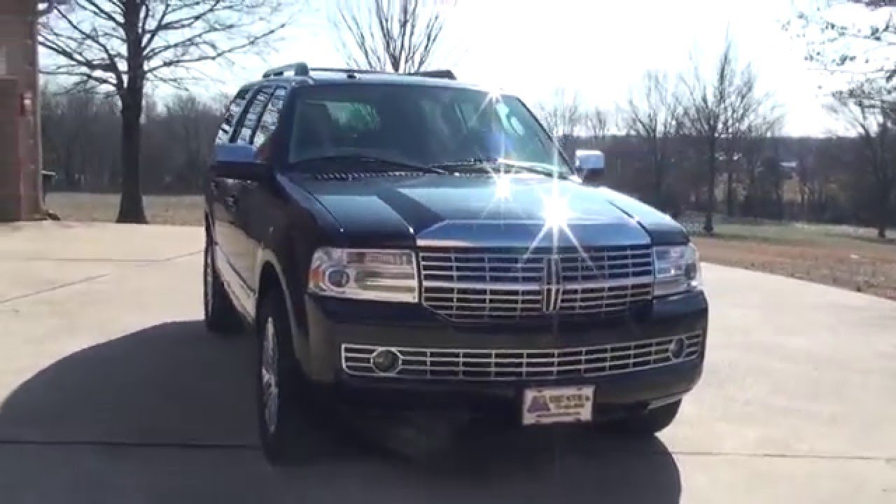 HD VIDEO 2012 LINCOLN NAVIGATOR NAVIGATION 4X4 USED FOR SALE TUXEDO BLACK WWW SUNSETMOTORS COM
