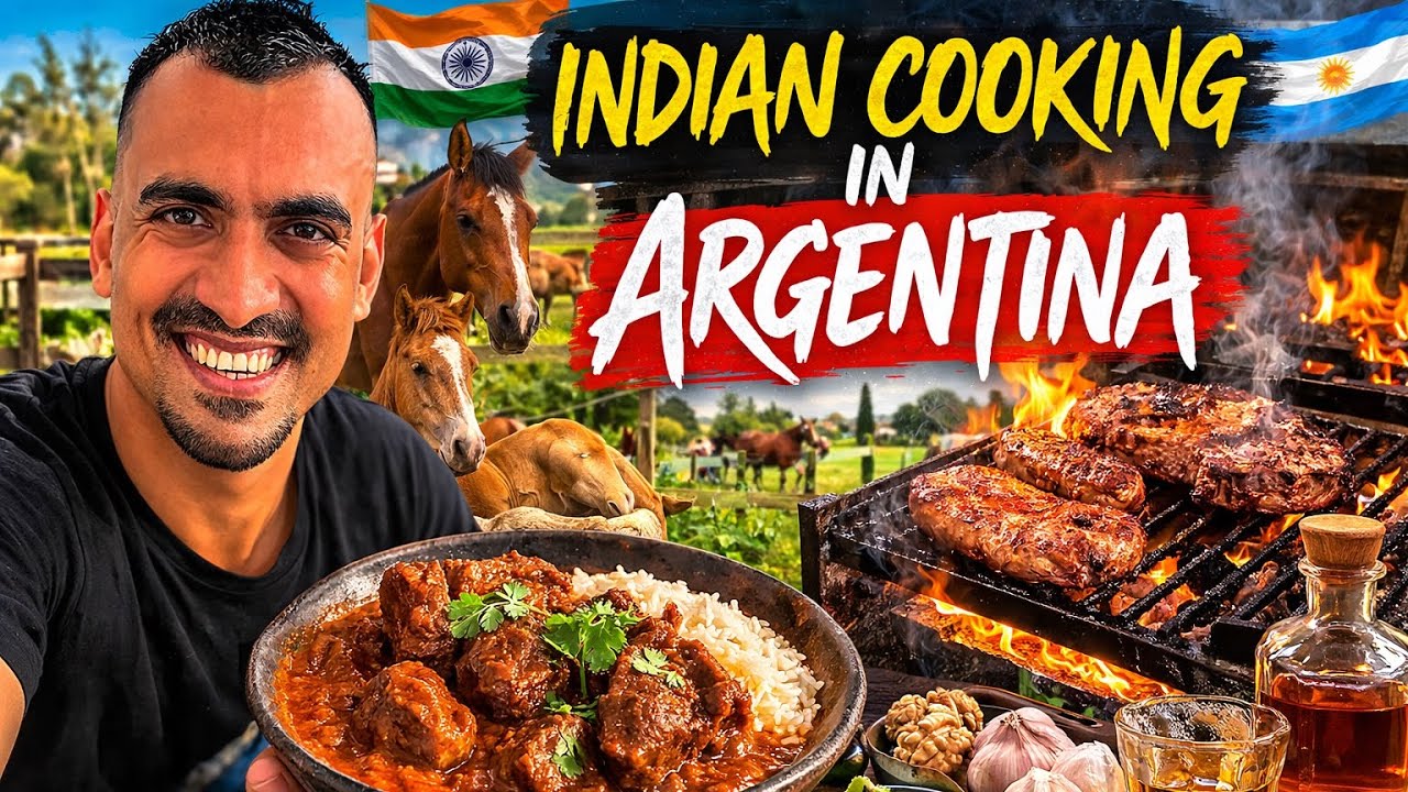 I Took Indian Mutton Curry to an Argentine Gaucho Farm 🇦🇷🇮🇳