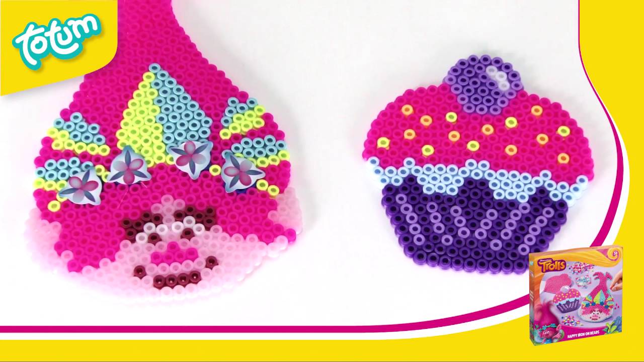 Totum Trolls Happy Iron On Beads