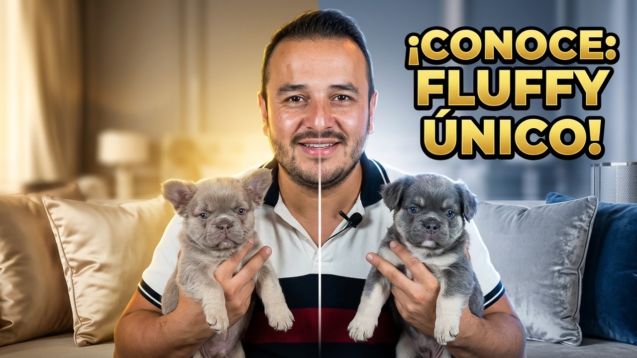 🐶 СУПЕР ЭКЗОТИЧЕСКИЙ ПУШИСТЫЙ ПОДЖАЛЫЙ ФРАНЦУЗСКИЙ БУЛЬДОГ