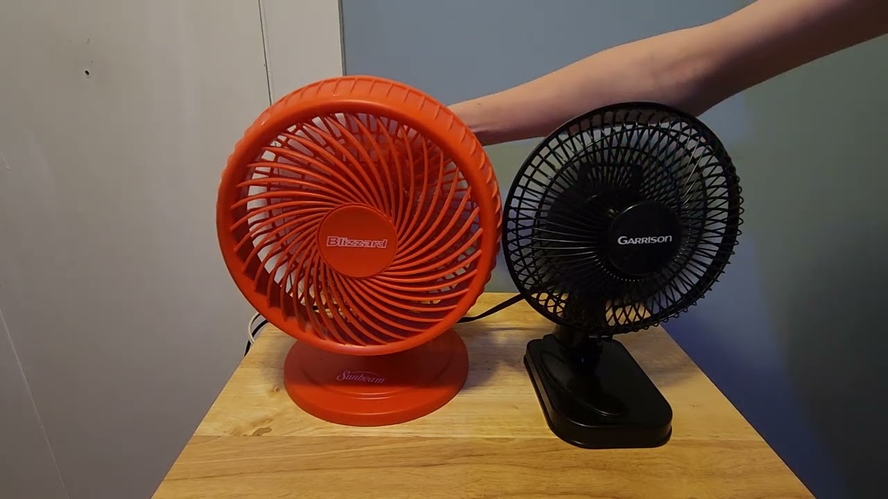 Comparing my blizzard desk fan to my garrison desk fan