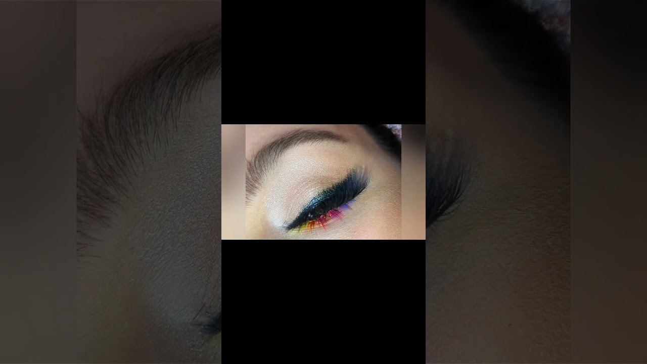 Vibrant Eye Looks with Colorful Lashes! #rainbow #rainbowmakeup #colourbomb