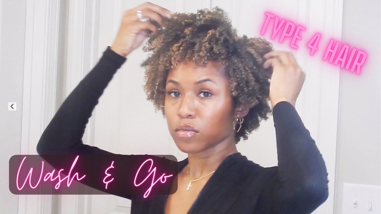 Wash & Go | Short/Awkward Length Type 4 Hair