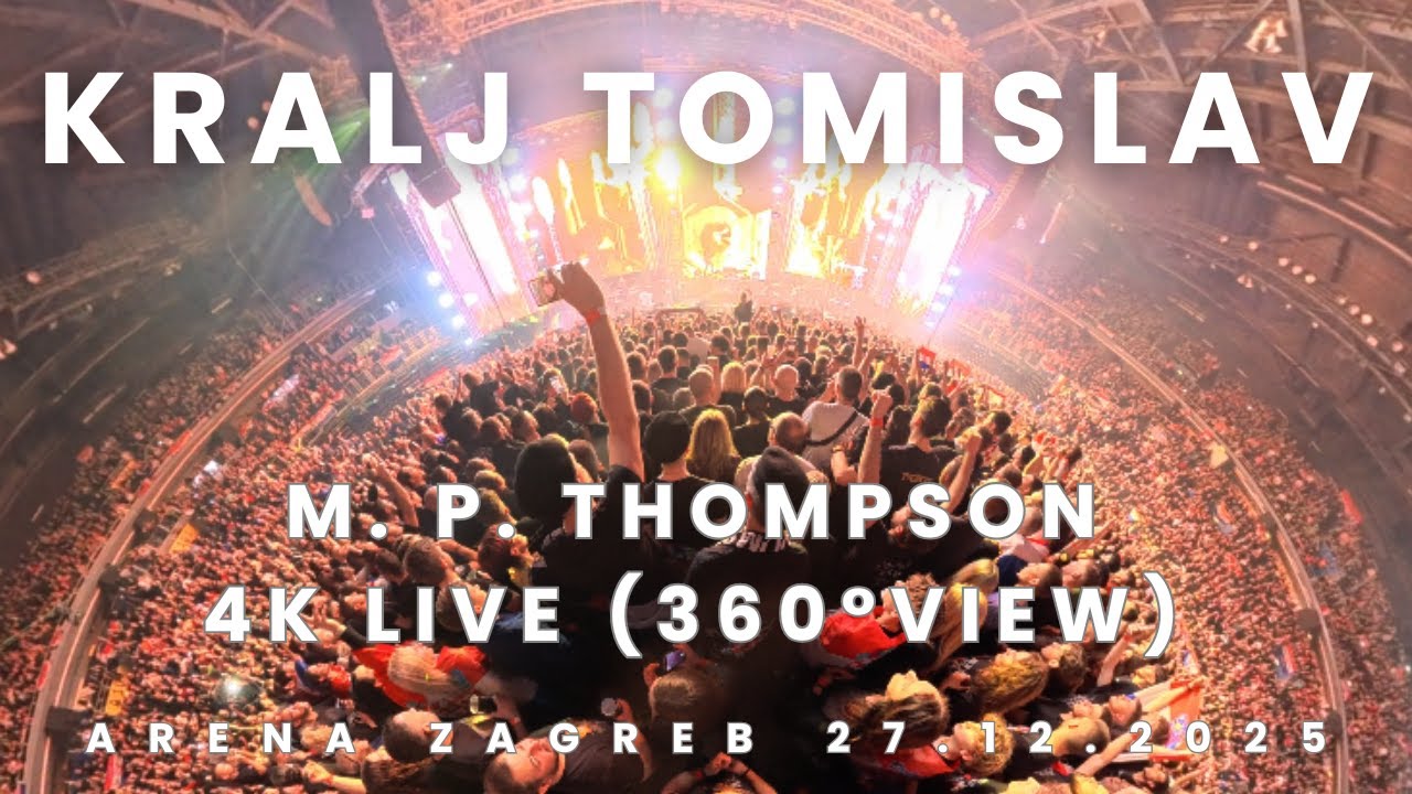 Kralju Tomislave - Thompson 4K Uživo 27.12.2025 Arena Zagreb (360° VIEW)