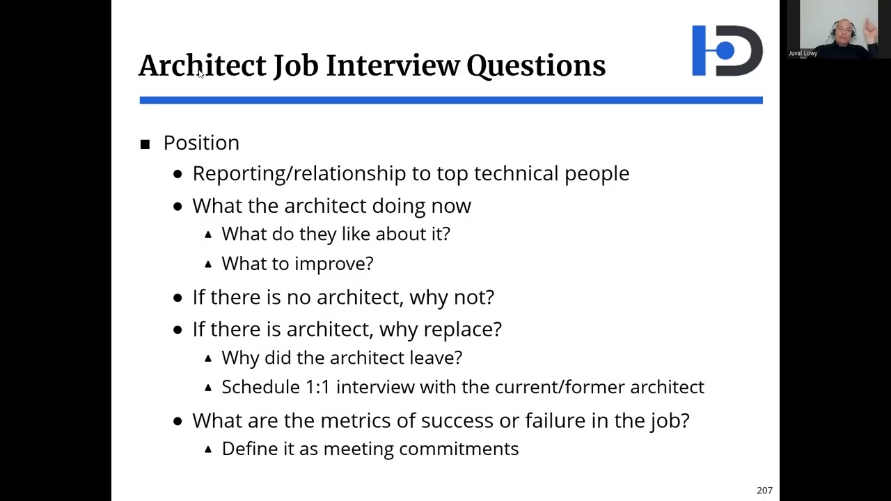 Career of the Architect   - The Interview