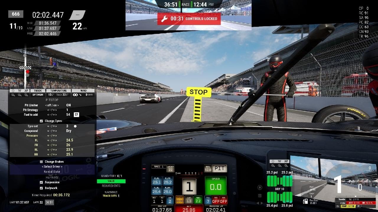 Assetto Corsa Competizione PS5 | AOR S7R12 Indianapolis 1/2