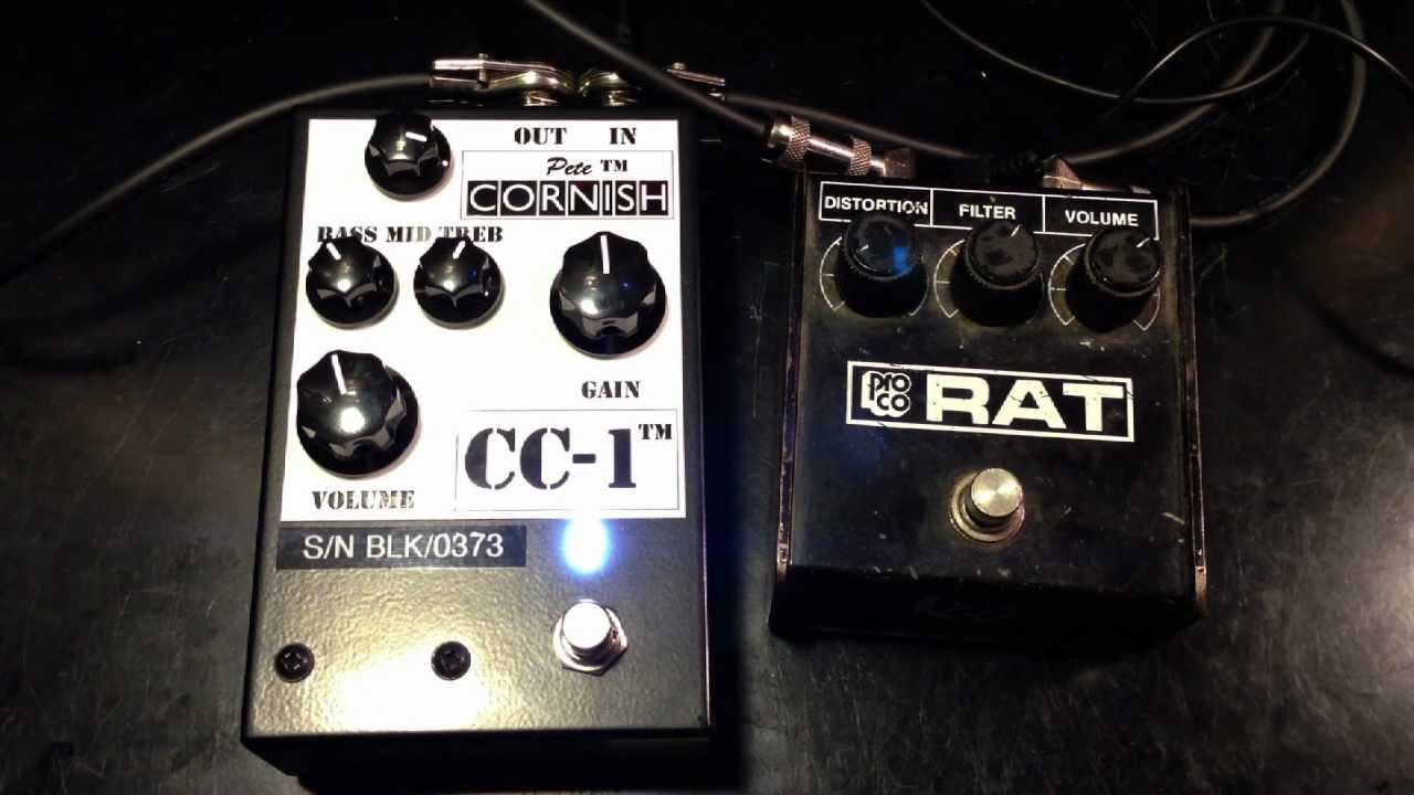 Pete Cornish CC-1 vs Vintage 1986 ProCo Rat