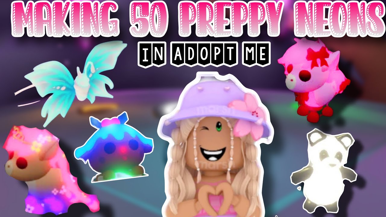 Making 50 Neons In Adopt Me!!😱🐻🌴| Filling Up My Inventory With So Many Neons